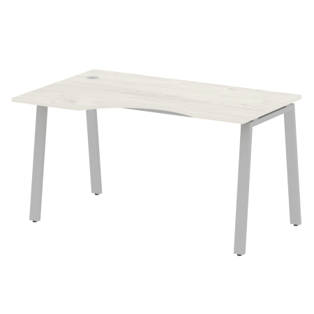 Metal System Стол криволинейный левый на А-образном м/к БА.СА-2 (L) Дуб Наварра/Металл Серый 1400*900*750 Metal System Стол криволинейный левый на А-образном м/к БА.СА-2 (L) Дуб Наварра/Металл Серый 1400*900*750