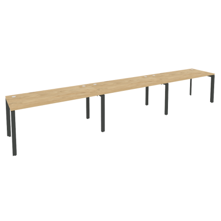 Onix Рабочая станция на П-образном м/к O.MP-RS-3.4.7 Тиквуд Светлый/Металл Антрацит 4740*720*750