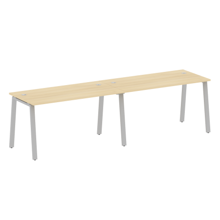 Metal System Рабочая станция на 2 места на А-образном м/к БА.СМ-2.3 Акация Лорка/Металл Серый 2800*720*750 Metal System Рабочая станция на 2 места на А-образном м/к БА.СМ-2.3 Акация Лорка/Металл Серый 2800*720*750