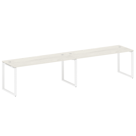 Metal System Рабочая станция на 2 места на О-образном м/к БО.СМ-2.5 Дуб Наварра/Металл Белый 3600*720*750 Metal System Рабочая станция на 2 места на О-образном м/к БО.СМ-2.5 Дуб Наварра/Металл Белый 3600*720*750
