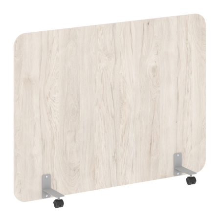 R-line Перегородка на металлических опорах, на роликах DP.R-160-120 Денвер Светлый/Металл Серый 1600*18*1200 R-line Перегородка на металлических опорах, на роликах DP.R-160-120 Денвер Светлый/Металл Серый 1600*18*1200