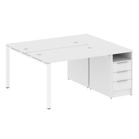 Metal System Рабочая станция с тумбой на П-образном м/к БП.РС-СТП-2.2 Белый/Металл Белый 1612*1475*750 Metal System Рабочая станция с тумбой на П-образном м/к БП.РС-СТП-2.2 Белый/Металл Белый 1612*1475*750