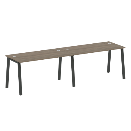 Metal System Рабочая станция на 2 места на А-образном м/к БА.СМ-2.3 Вяз Благородный/Металл Антрацит 2800*720*750 Metal System Рабочая станция на 2 места на А-образном м/к БА.СМ-2.3 Вяз Благородный/Металл Антрацит 2800*720*750