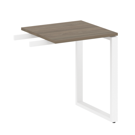 Metal System Приставной элемент на О-образном м/к БО.ПР-1 Вяз Благородный/Металл Белый 600*600*750 Metal System Приставной элемент на О-образном м/к БО.ПР-1 Вяз Благородный/Металл Белый 600*600*750