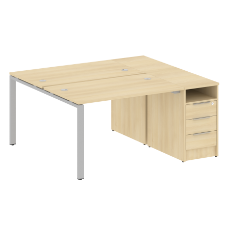 Metal System Рабочая станция с тумбой на П-образном м/к БП.РС-СТП-2.2 Акация Лорка/Металл Серый 1612*1475*750 Metal System Рабочая станция с тумбой на П-образном м/к БП.РС-СТП-2.2 Акация Лорка/Металл Серый 1612*1475*750