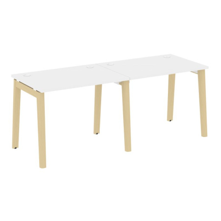 Onix Wood Рабочая станция OW.RS-2.1.7 Белый Бриллиант/Дуб Светлый/Металл Белый 1960*720*750 Onix Wood Рабочая станция OW.RS-2.1.7 Белый Бриллиант/Дуб Светлый/Металл Белый 1960*720*750