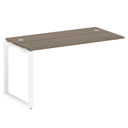 Metal System Проходной элемент рабочей станции на О-образном м/к БО.ПРС-СП-1.3 Вяз Благородный/Металл Белый 1400*720*750 Metal System Проходной элемент рабочей станции на О-образном м/к БО.ПРС-СП-1.3 Вяз Благородный/Металл Белый 1400*720*750