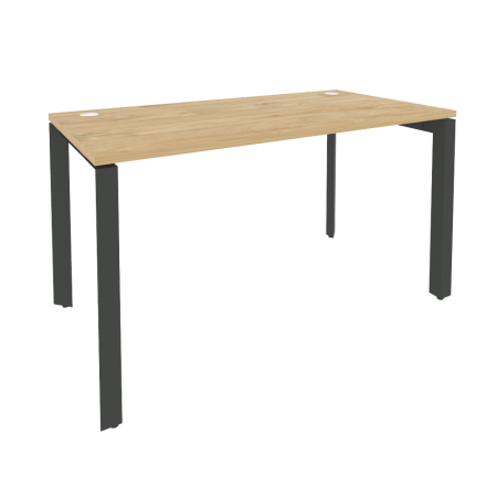 Onix Стол рабочий на П-образном м/к O.MP-SP-3.7 Тиквуд Светлый/Металл Антрацит 1380*720*750 Onix Стол рабочий на П-образном м/к O.MP-SP-3.7 Тиквуд Светлый/Металл Антрацит 1380*720*750