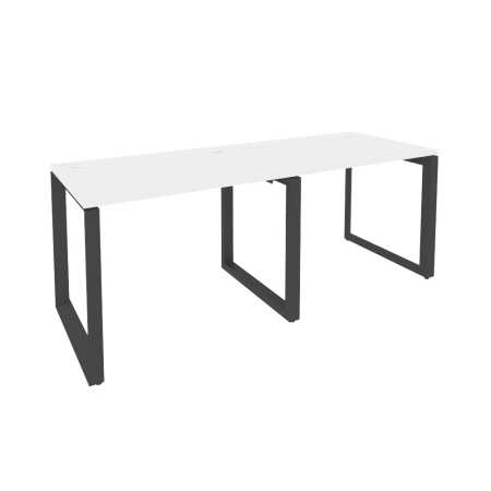 Onix Рабочая станция на О-образном м/к O.MO-RS-2.1.7 Белый Бриллиант/Металл Антрацит 1960*720*750 Onix Рабочая станция на О-образном м/к O.MO-RS-2.1.7 Белый Бриллиант/Металл Антрацит 1960*720*750