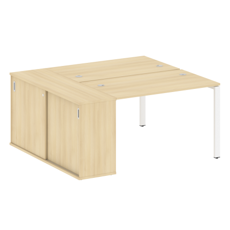 Metal System Рабочая станция с шкафом-купе на П-образном м/к БП.РС-СШК-1.2 Т Акация Лорка/Металл Белый 1610*1475*750 Metal System Рабочая станция с шкафом-купе на П-образном м/к БП.РС-СШК-1.2 Т Акация Лорка/Металл Белый 1610*1475*750