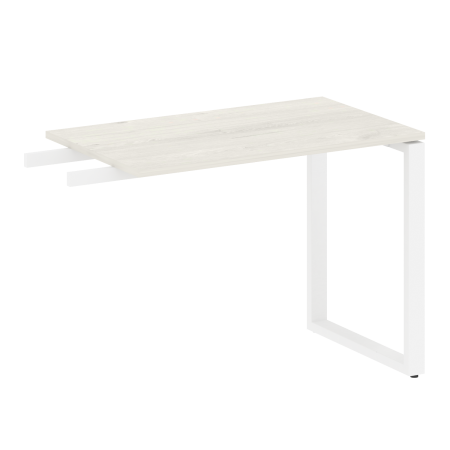 Metal System Приставной элемент на О-образном м/к БО.ПР-3 Дуб Наварра/Металл Белый 1000*600*750 Metal System Приставной элемент на О-образном м/к БО.ПР-3 Дуб Наварра/Металл Белый 1000*600*750