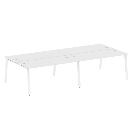 Metal System Рабочая станция на 4 места на А-образном м/к БА.СМ-4.4 Белый/Металл Белый 3200*1475*750 Metal System Рабочая станция на 4 места на А-образном м/к БА.СМ-4.4 Белый/Металл Белый 3200*1475*750