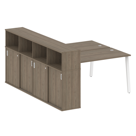 Metal System Рабочая станция с шкафом-купе на А-образном м/к БА.РС-СШК-4.3 Т Вяз Благородный/Металл Белый 1810*2332*1098 Metal System Рабочая станция с шкафом-купе на А-образном м/к БА.РС-СШК-4.3 Т Вяз Благородный/Металл Белый 1810*2332*1098