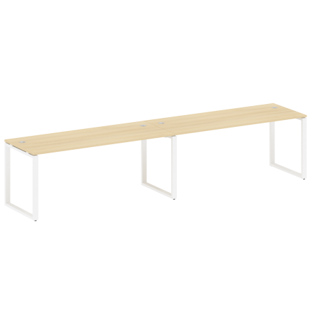 Metal System Рабочая станция на 2 места на О-образном м/к БО.СМ-2.5 Акация Лорка/Металл Белый 3600*720*750 Metal System Рабочая станция на 2 места на О-образном м/к БО.СМ-2.5 Акация Лорка/Металл Белый 3600*720*750