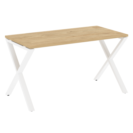 Loft Стол рабочий VR.L-SRX-3.7 Тиквуд Светлый/Металл Белый 1380*720*750