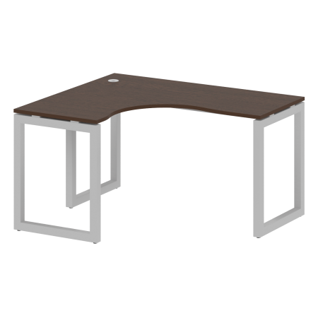 Metal System Quattro Стол криволинейный левый на О-образном м/к 50БО.СА-3 (L) Венге Цаво/Металл Серый 1400*1200*750 Metal System Quattro Стол криволинейный левый на О-образном м/к 50БО.СА-3 (L) Венге Цаво/Металл Серый 1400*1200*750