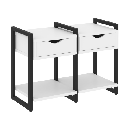 Loft Тумба на регулируемых опорах VR.L-TN-1.O Белый Бриллиант/Металл Черный 970*460*719 Loft Тумба на регулируемых опорах VR.L-TN-1.O Белый Бриллиант/Металл Черный 970*460*719