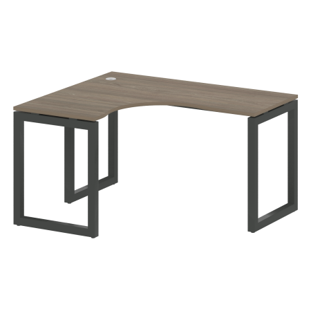 Metal System Quattro Стол криволинейный левый на О-образном м/к 50БО.СА-3 (L) Вяз Благородный/Металл Антрацит 1400*1200*750 Metal System Quattro Стол криволинейный левый на О-образном м/к 50БО.СА-3 (L) Вяз Благородный/Металл Антрацит 1400*1200*750