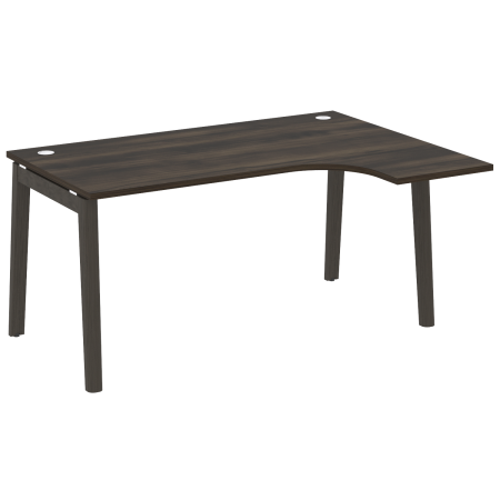 Onix Wood Стол эргономичный правый OW.SA-4 (R) Дуб Мали/Дуб Темный/Металл Антрацит 1580*1180*750 (800/460)