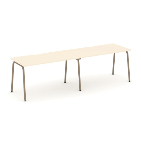 Estetica Рабочая станция 2 места ES.RS-2.3-VK Сатин/Металл Латте 2760*730*750 Estetica Рабочая станция 2 места ES.RS-2.3-VK Сатин/Металл Латте 2760*730*750