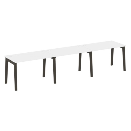 Onix Wood Рабочая станция OW.RS-3.2.7 Белый Бриллиант/Дуб Темный/Металл Антрацит 3540*720*750 Onix Wood Рабочая станция OW.RS-3.2.7 Белый Бриллиант/Дуб Темный/Металл Антрацит 3540*720*750