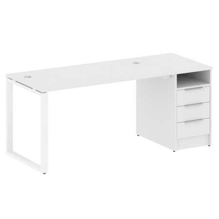 Metal System Рабочая станция с тумбой на О-образном м/к БО.РС-СТП-1.3 Белый/Металл Белый 1812*720*750 Metal System Рабочая станция с тумбой на О-образном м/к БО.РС-СТП-1.3 Белый/Металл Белый 1812*720*750