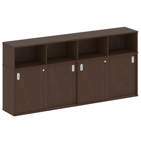 Metal System Шкаф-купе приставной Б.ШК-4 Т Венге Цаво 2332*410*1098 Metal System Шкаф-купе приставной Б.ШК-4 Т Венге Цаво 2332*410*1098