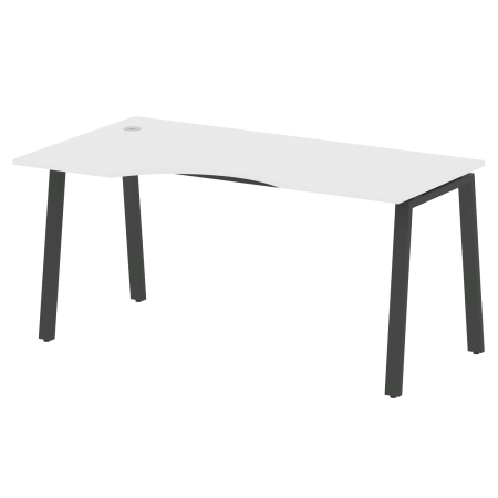 Metal System Стол криволинейный левый на А-образном м/к БА.СА-1 (L) Белый/Металл Антрацит 1600*900*750 Metal System Стол криволинейный левый на А-образном м/к БА.СА-1 (L) Белый/Металл Антрацит 1600*900*750