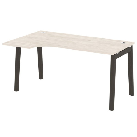 Onix Wood Стол эргономичный левый OW.SA-1 (L) Денвер Светлый/Дуб Темный/Металл Антрацит 1580*980*750 (720/460)