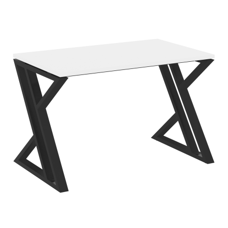Loft Стол рабочий VR.L-SRZ-2.7 Белый Бриллиант/Металл Черный 1180*720*750