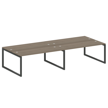 Metal System Quattro Рабочая станция на 4 места на О-образном м/к 50БО.СМ-4.5 Вяз Благородный/Металл Антрацит 3600*1475*750 Metal System Quattro Рабочая станция на 4 места на О-образном м/к 50БО.СМ-4.5 Вяз Благородный/Металл Антрацит 3600*1475*750