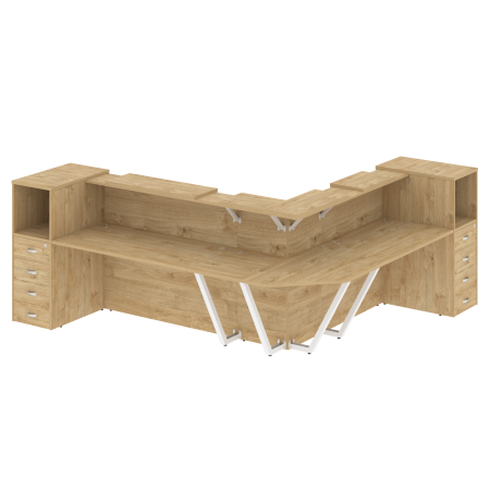 Onix Ресепшн O.R-K-33 Тиквуд Светлый 2607*3007*1187 Onix Ресепшн O.R-K-33 Тиквуд Светлый 2607*3007*1187