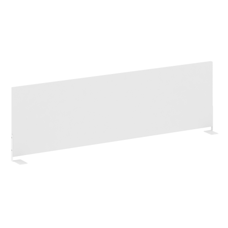Metal System Экран для стола боковой Б.ЭКР-120 Белый/Металл Белый 1200*348*18