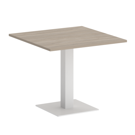 Home Office Стол квадратный VR.SP-5-90.2 Дуб Аттик/Металл Белый 900*900*753 Home Office Стол квадратный VR.SP-5-90.2 Дуб Аттик/Металл Белый 900*900*753
