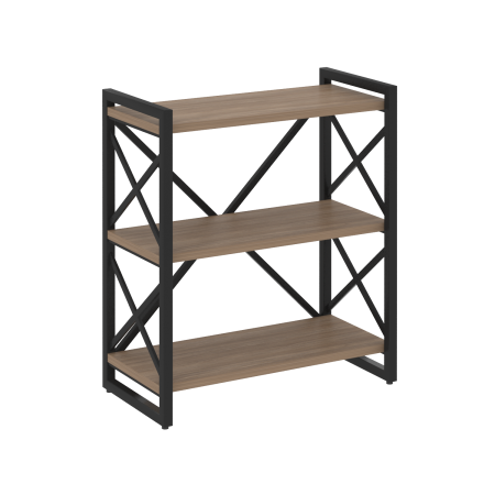 Loft Стеллаж на рег. опорах-3 полки VR.L-MST.O-3.8 Дуб Аризона/Металл Черный 800*400*910