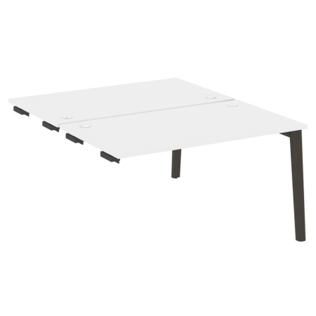 Onix Wood Стол-приставка двойной OW.D.SPR-3.8 Белый Бриллиант/Дуб Темный/Металл Антрацит 1380*1635*750 Onix Wood Стол-приставка двойной OW.D.SPR-3.8 Белый Бриллиант/Дуб Темный/Металл Антрацит 1380*1635*750